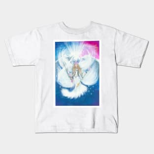 Angel Archelle - Angel Reiki - Light Warrior illustration by Benita Jayne Kids T-Shirt